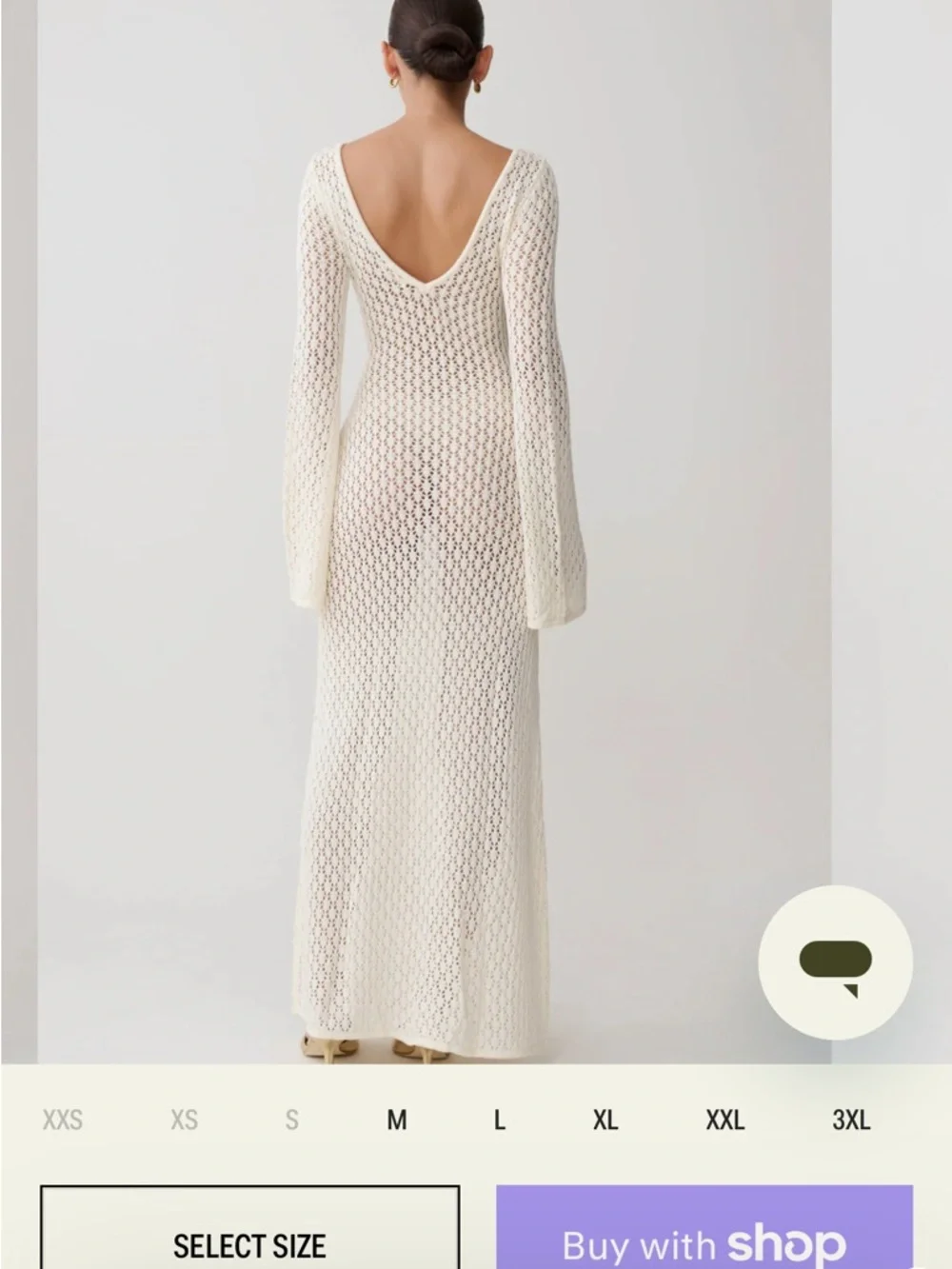 MESHKI KAYLEIGH CROCHET MAXI KNIT DRESS - Picture 2 of 8